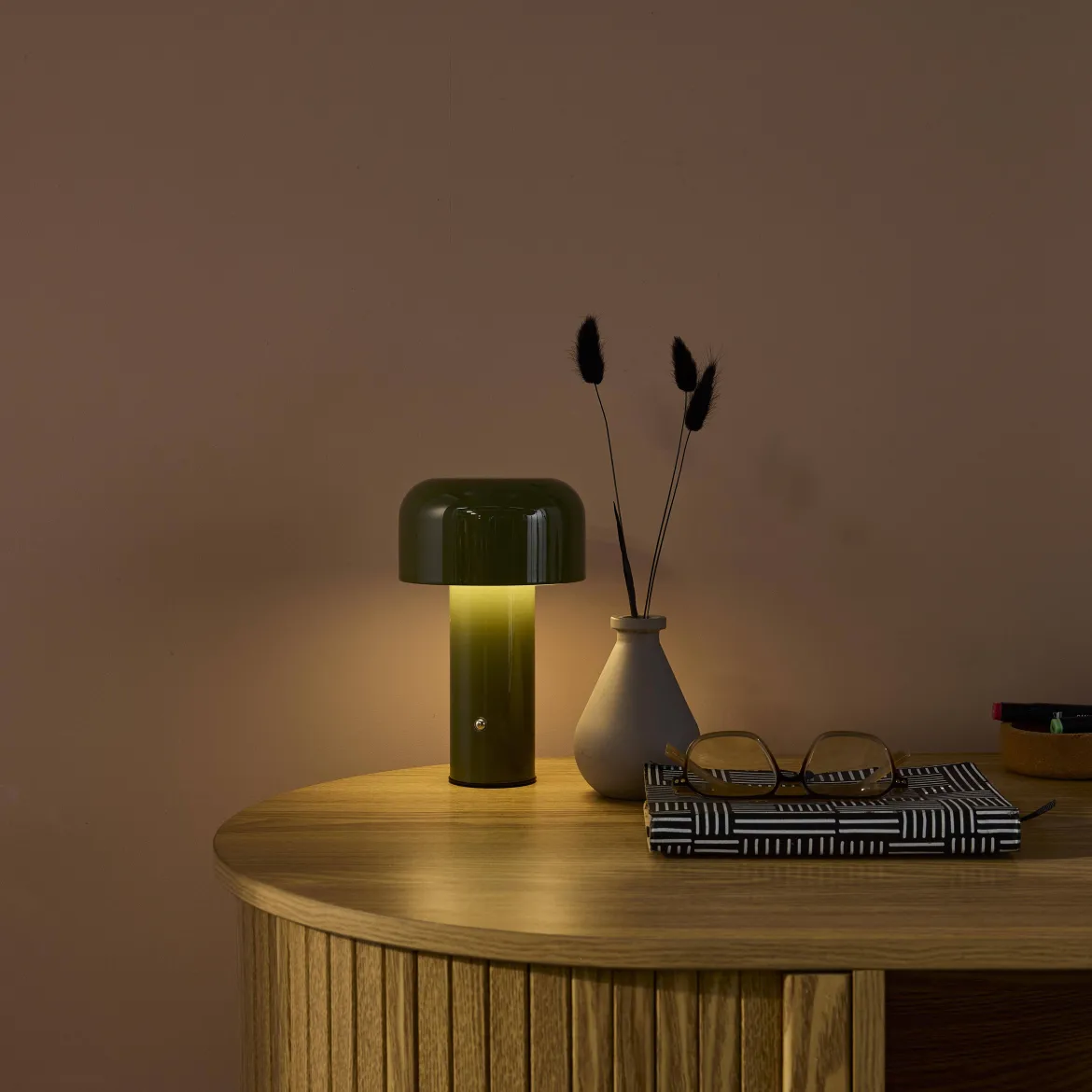 Lampada LED in metallo, 13cm