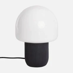 Lampada da tavolo da interno in resina e PVC, Ø18cm