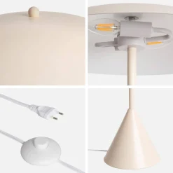 Lampada da terra per interni in metallo, Ø50cm
