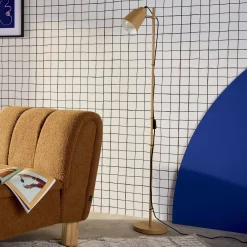 Lampada da terra per interni in metallo, 145cm