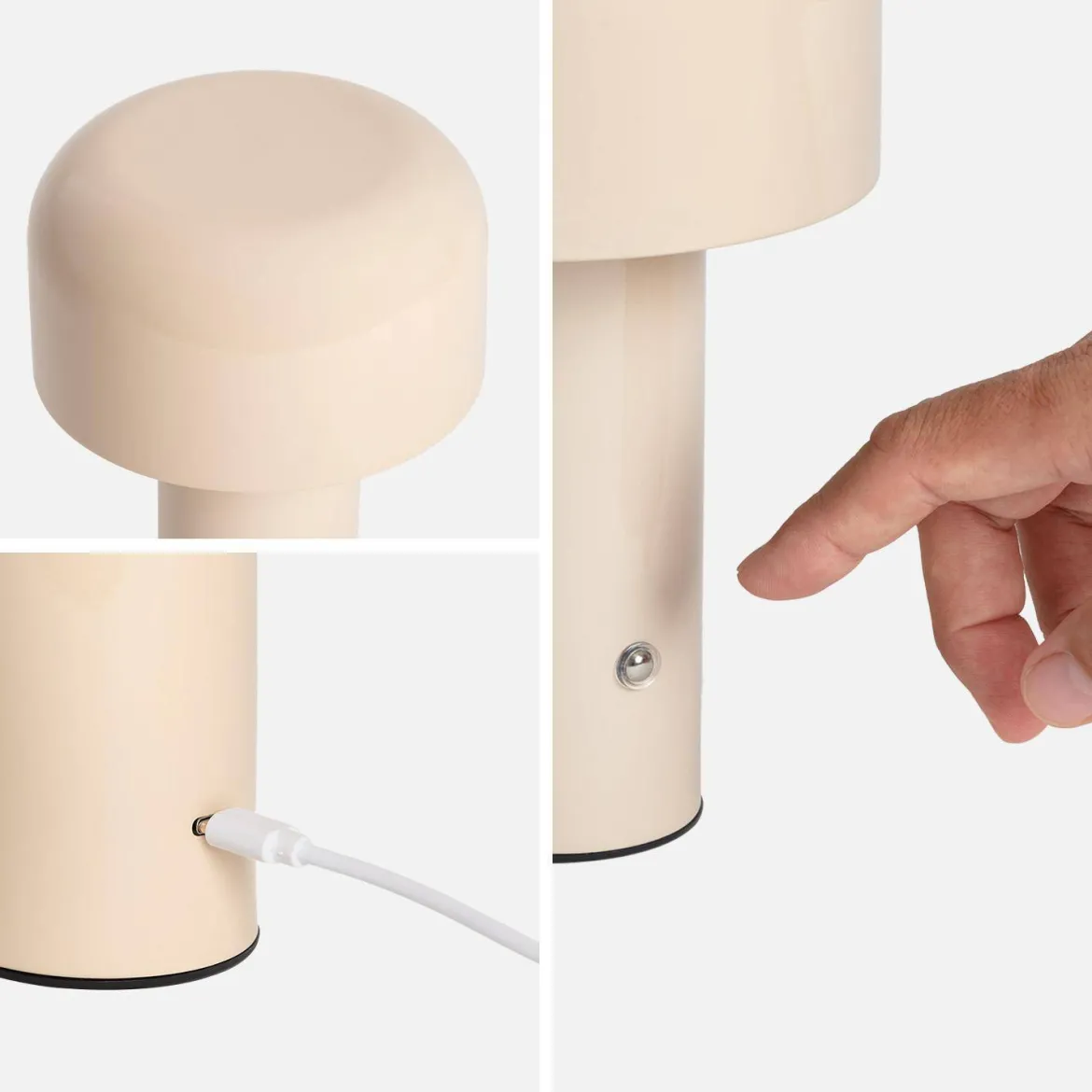 Lampada LED in metallo, 13cm