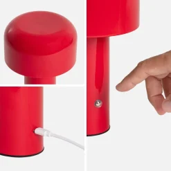 Lampada LED in metallo, 13cm