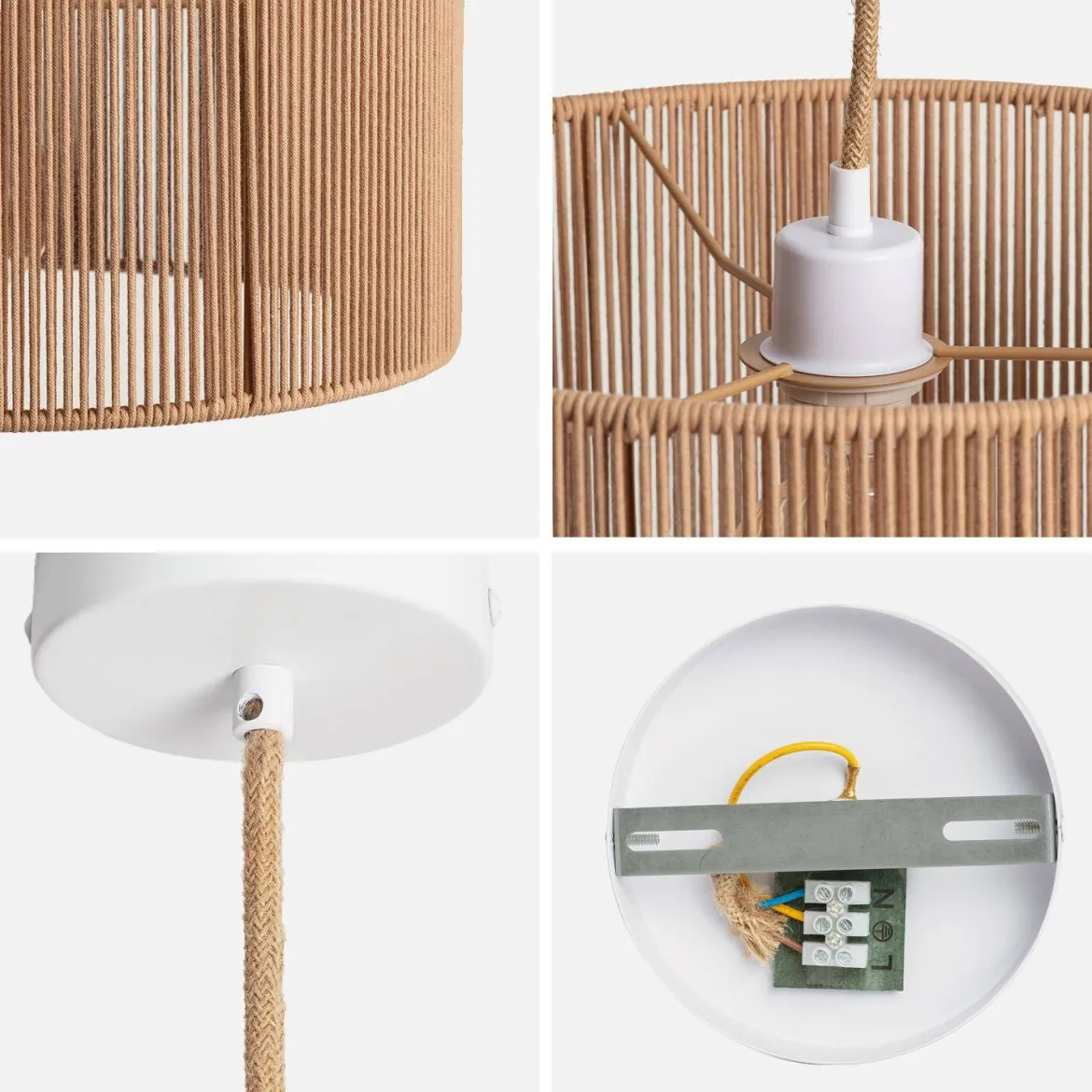 Lampade in canapa, 40cm
