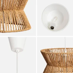 Lampade sospensione interna in rattan sintetico, 35cm