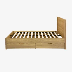 Letto con rete a doghe e testiera 160x200cm + 4 cassetti