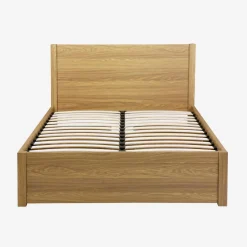 Letto con rete a doghe e testiera 140x190cm + 4 cassetti