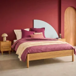 Letto con rete a doghe 160x200cm decorazione legno