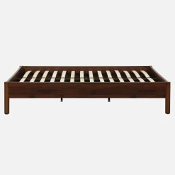 Letto con rete a doghe 140x190cm decorazione legno