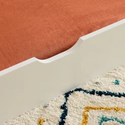 Letto a nido per bambini estraibile in pino naturale con rete a doghe e letto estraibile, 190cm