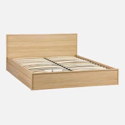 Letto con rete a doghe e testiera 160x200cm + 4 cassetti