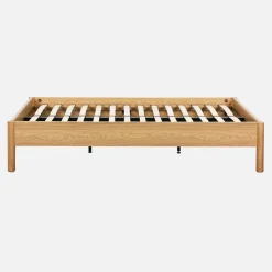 Letto con rete a doghe 140x190cm decorazione legno