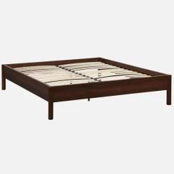 Letto con rete a doghe 160x200cm decorazione legno