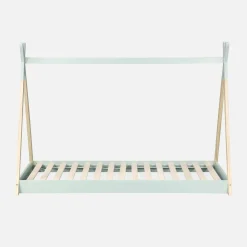Letto tenda per bambini 190cm pino naturale, base inclusa