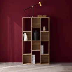 Libreria a 3 livelli con 12 scomparti