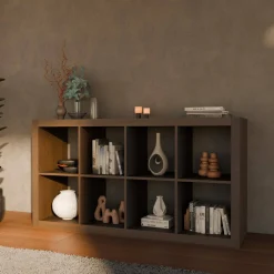 Libreria a 4 livelli con 8 scomparti