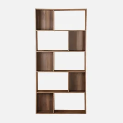 Libreria a 5 ripiani con 10 vani