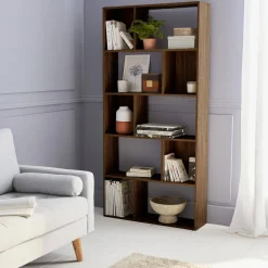 Libreria a 5 ripiani con 10 vani