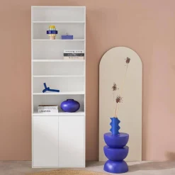Libreria modulare con 2 ante e 5 livelli