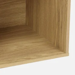 Libreria modulare in legno a 2 ripiani, 4 vani