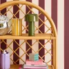 Libreria per bambini esotica in rattan naturale