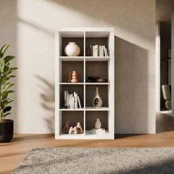 Libreria a 4 livelli con 8 scomparti