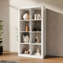 Libreria a 4 livelli con 8 scomparti