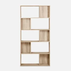 Libreria a 5 ripiani con 10 vani