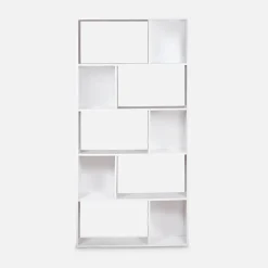 Libreria a 5 ripiani con 10 vani