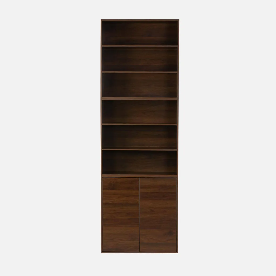 Libreria in legno a 3 ripiani, 2 mensole
