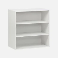 Libreria in legno a 3 ripiani, 2 mensole