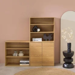 Libreria modulare con 2 ante e 5 livelli