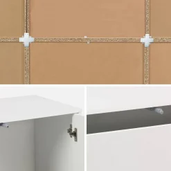 Libreria modulare decorativa in legno con 9 elementi