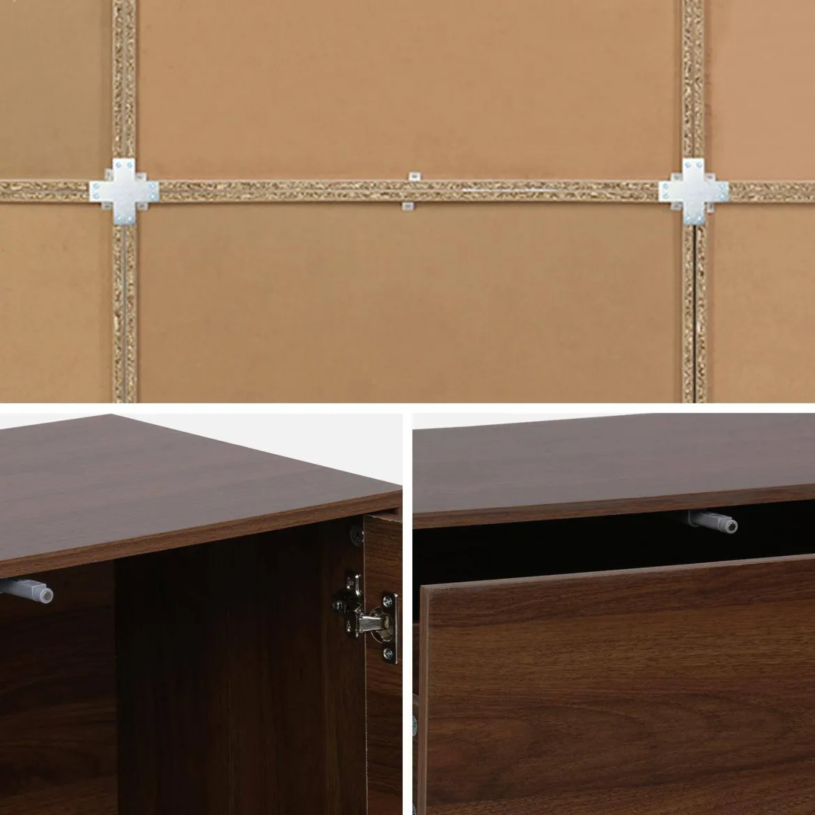 Libreria modulare decorativa in legno con 9 elementi