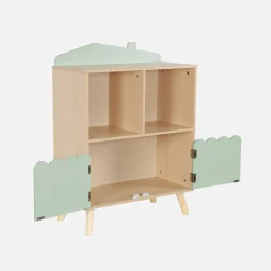 Libreria per bambini a 2 ripiani e 2 ante