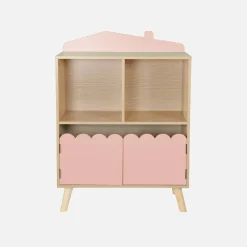 Libreria per bambini a 2 ripiani e 2 ante