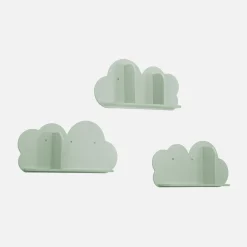 Mensole da parete nuvole per la cameretta dei bambini, set di 3