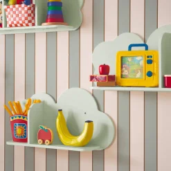 Mensole da parete nuvole per la cameretta dei bambini, set di 3