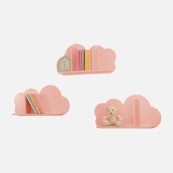Mensole da parete nuvole per la cameretta dei bambini, set di 3