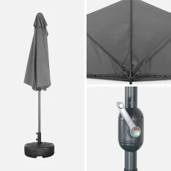 Mezzo ombrellone rotondo, Ø2,5m