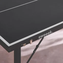 Mini tavolo da ping pong pieghevole per interni con 2 racchette e 3 palline, 150cm