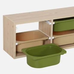 Mobile di stoccaggio per bambini con 6 contenitori colorati