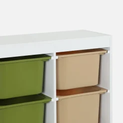 Mobile per bambini con 6 scatole colorate