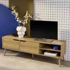 Mobile TV a 2 ante effetto noce, 160cm