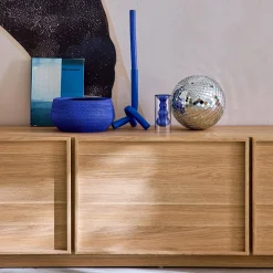 Mobile TV decorativo in legno 3 ante 180cm