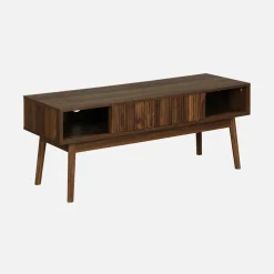 Mobile TV scandinavo a 2 ante effetto legno, 115cm