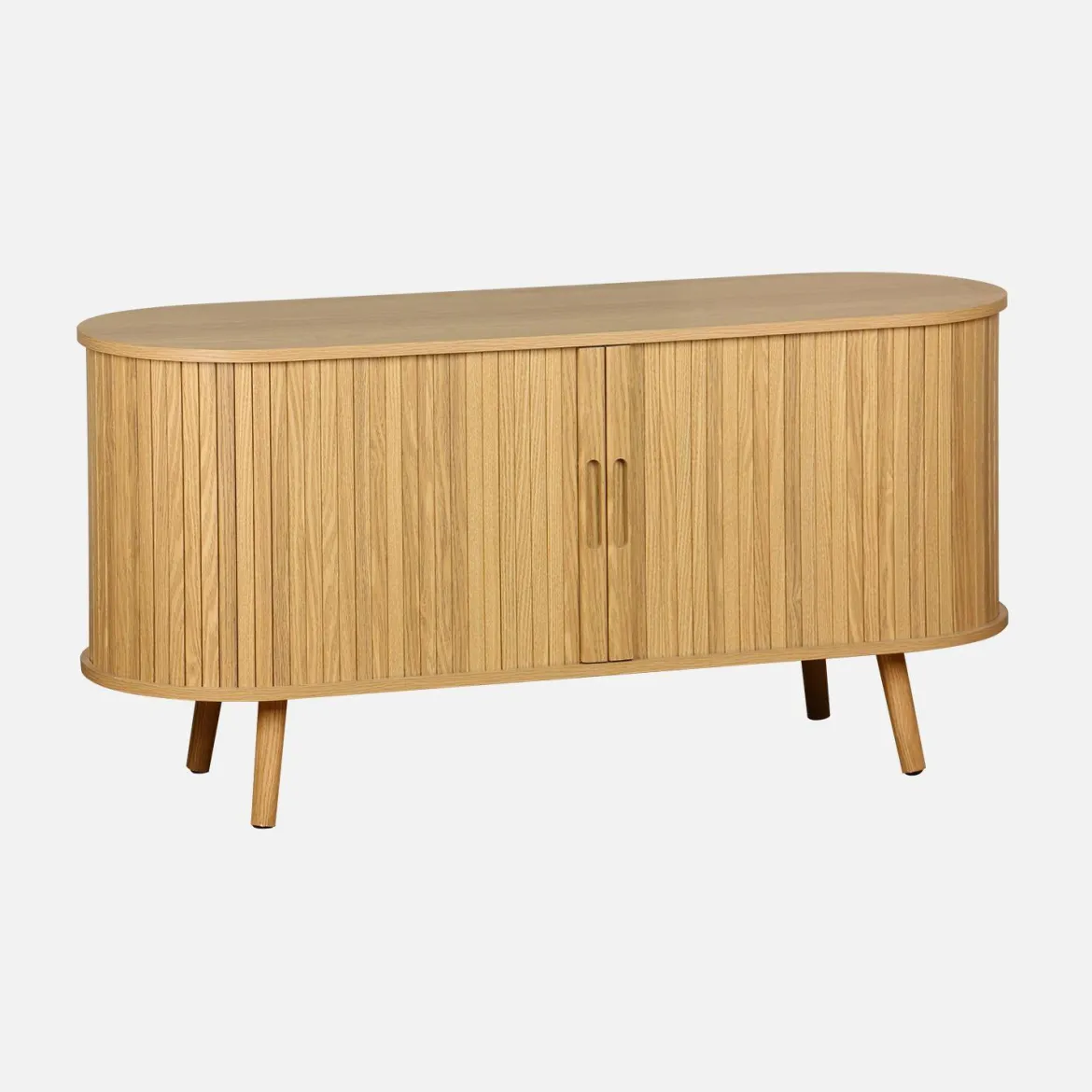 Mobile TV scandinavo con 2 ante scorrevoli, 120cm