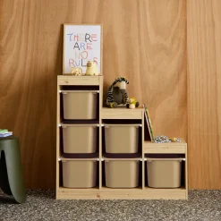 Mobile contenitore per bambini a scala con 6 contenitori