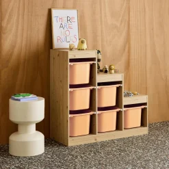 Mobile contenitore per bambini a scala con 6 contenitori