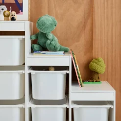 Mobile contenitore per bambini a scala con 6 contenitori