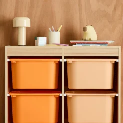 Mobile contenitore per bambini con 6 scatole colorate